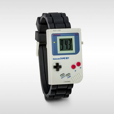 Game Boy Watch #retrogaming #geek #watch #gameboy #vintage Nintendo Jewelry, Watch Boy, Tablet Apps, V Smile, Penny Arcade, Boys Watches, Game & Watch, Think Geek, Nintendo Game