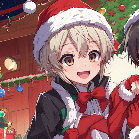 Christmas Cp Pfp Anime, Christmas Anime Couple Pfp, Christmas Cp Pfp, Christmas Wallpaper Couple, Christmas Couple Anime, Anime Christmas Couple, Christmas Couple Pfp, Christmas Anime Matching Pfp, Matching Pb