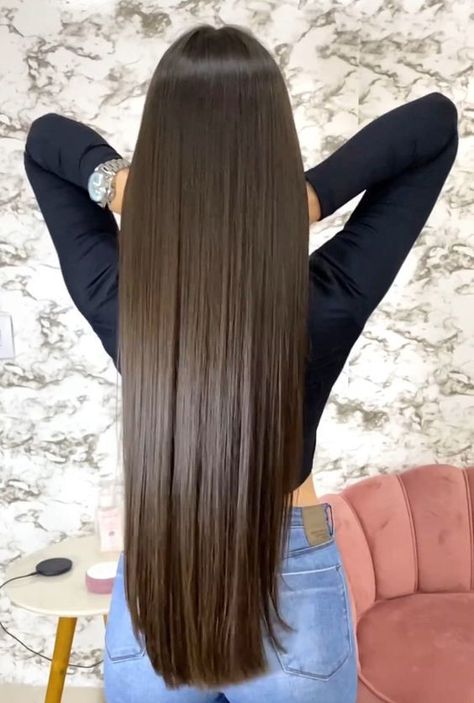 Hip Length Hair, Growing Long Hair Faster, Long Shiny Hair, Long Healthy Hair, Long Silky Hair, Long Hair Pictures, Really Long Hair, Hair Upstyles, Long Dark Hair