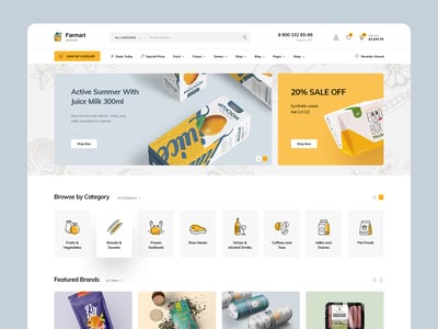 Ecommerce Ui Design, Portfolio Website Template, Logo Design Set, Mobile App Design Inspiration, Directory Design, Organic Groceries, Ecommerce Web, Online Shop Design, Ecommerce Design