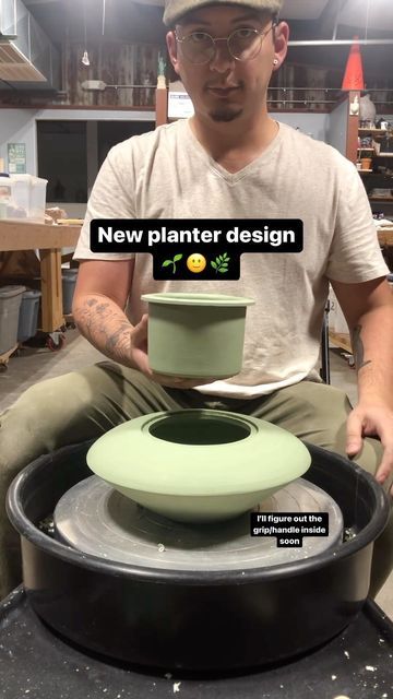 Juan Barroso on Instagram: "New planter idea for my plants 🌿😁🌱 Needs a few adjustments and an easier way to lift it once I put a plant inside. #ceramic #planter #slipcast #porcelain #ceramicplanter #pottery #plants #planters #potsandplants" Pottery Videos, Planter Design, Garden Pottery, Pottery Planters, Ceramic Studio, Contemporary Ceramics, Plant Needs, Ceramic Planters, Clay Pottery