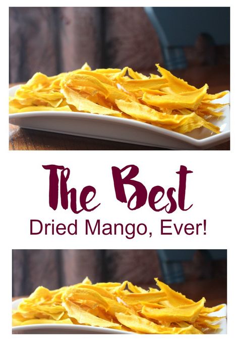 3 Simple tips for making the best dried mango, ever! Dried Mango Recipe, Dehydrating Mango, Food Dehydrator Recipes, Dehydration Recipes, Dehydrator Recipes Fruit, Food Drying, Dehydrating Recipes, Dehydrating Food Storage, Mango Recipe