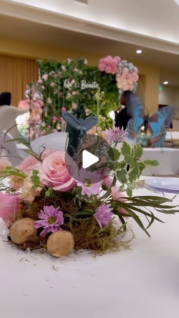 Bay Area Floral Designer on Instagram: "butterflies add so much magic to everything 🦋 i love how these completed the enchanted feel of the centerpieces 🪄  videos by @sonilashakeel 💕 event styling by @decorinaboxllc   #enchantedforest #enchantedgarden #bayareaflowers #bayareafloraldesign #bayareaweddingflowers #floraldesign #flowers #californiaflorist #weddingflowers #weddingdecor  #floralarrangement #bayareawedding #bayareapartyplanner #bayareaflorist" Flying Butterfly Centerpiece, Whimsical Garden Centerpieces, Floating Butterfly Centerpiece, Butterfly Floral Centerpieces, Enchanted Garden Party Decorations, Fairy Garden Centerpiece Ideas, Enchanted Centerpieces, Butterfly Theme Centerpieces, Butterfly Centerpiece Ideas