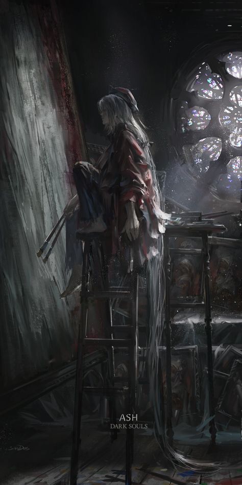 Dark Souls Painting, Sif Dark Souls, Soul Saga, Dark Souls Wallpaper, Dark Souls Artwork, Bloodborne Art, Soul Game, Demon Souls, Dark Souls 3