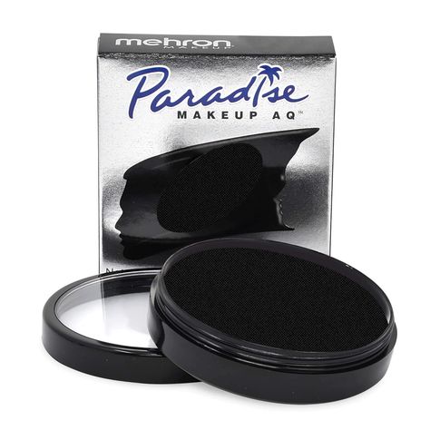 "Create stunning looks with Mehron Paradise Makeup AQ Pro! This professional-grade, water-activated face and body paint is perfect for stage performances, special effects, cosplay, beauty, and Halloween. The 1.4 oz (40 g) black shade provides vibrant, long-lasting coverage. Ideal for face painting, body art, and creative designs, it's easy to apply and remove, making it a favorite among makeup artists and enthusiasts. Unleash your creativity for any occasion with Mehron!" Cake Makeup, Costume Contact Lenses, Stage Beauty, Halloween Contact Lenses, Mehron Makeup, Liquid Hair, Special Fx Makeup, Scary Mask, Fx Makeup