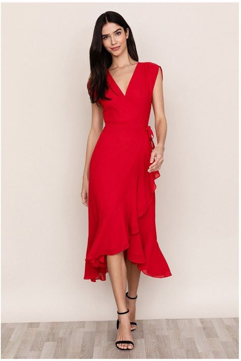 7bb060764a818184ebb1cc0d43d382aadesc52503027ri Red Party Dress Short, 50 Style Dresses, Santorini Dress, Short Sleeve Prom Dresses, Yumi Kim, Party Dress Short, Maxi Wrap Dress, Guest Outfit, Looks Style