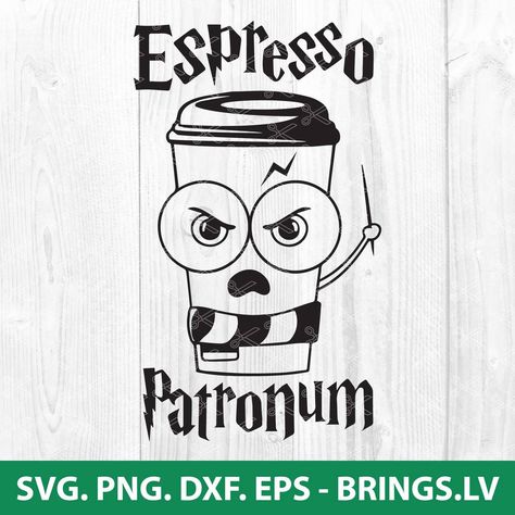 Harry Potter Svg Free Files, Harry Potter Cups Vinyl, Harry Potter Svg Free Files For Cricut, Harry Potter Cricut Projects, Cricut Designs For Shirts, Harry Potter Mom, Harry Potter Cups, Espresso Patronum, Svg Harry Potter