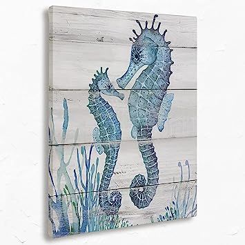 Amazon.com: Tizzer Beach Ocean Seahorse Canvas Wall Art Prints, Summer Seahorse Vintage Paintings Prints,11x14 inches Artwork for Sea Life Theme Decor Bathroom Bedroom Living Room House Home Decorations: Posters & Prints Ocean Bathroom Decor, Seahorse Decor, Ocean Nursery Decor, Ocean Canvas, Fabric Poster, Watercolor Ocean, Nautical Wall Art, Seahorses, Home Decorations