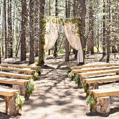 DIY Wedding Backdrop with Dropcloths for Budget Friendly Style - Twelve On Main Outdoor Wedding Seating, Woodland Themed Wedding, Diy Wedding Backdrop, Themed Weddings, Makeup Wedding, Budget Diy, Wedding Diy, Ideal Wedding, Woodland Wedding