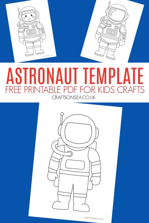 Astronaut Template (FREE Printable) Space Crafts Preschool Astronaut, Printable Astronaut Template, Free Astronaut Printables, Astronaut Template Free Printable, Astronaut Crafts Preschool, Astronaut Craft Preschool, Astronaut Template, Space Crafts Preschool, Astronaut Printable