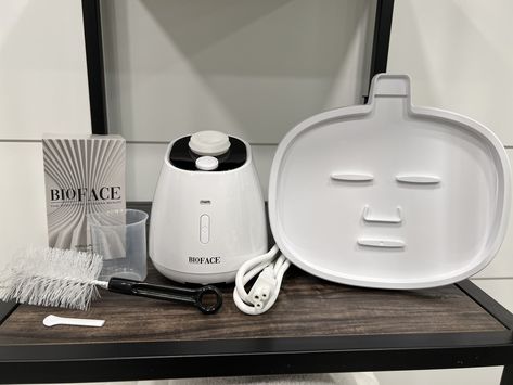 I tried BioFace, an at-home face mask skincare machine | Mashable Face Mask Machine Recipes, Face Mask Maker Machine Recipes, Face Mask Fridge, Diy Face Mask Machine, Face Mask Making Machine, Facial Mask Sheets, Honey Hair Mask, Carrot Benefits, At Home Face Mask