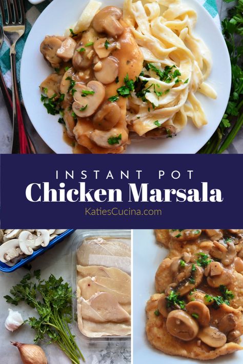 Instant Pot Chicken Marsala Instant Pot Chicken Tenderloins, Instant Pot Chicken Marsala, Chicken Marsala Recipe, Italian Main Dishes, Marsala Recipe, Instant Pot Chicken Recipes, Marsala Chicken Recipes, Chicken Tenderloins, Marsala Wine