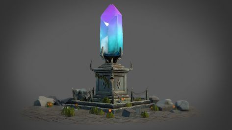 Crystal Concept Art, Crystal Pillar, Dnd Inspiration, Pillar Design, Stone Pillars, Art Concepts, Magic Items, Minecraft Inspo, Landscape Concept