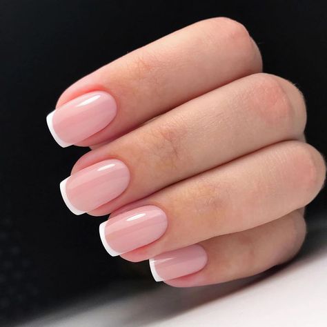 24Pcs Light Pink French Nail Press On Nails Medium for Daily Wear, Qsnidy White Tip Fake Nails Short Glossy Artificial Lady Fingernails with Manicure Kit. Light Pink French, Pink French Manicure, Pink French Nails, Short Nail Manicure, Baby Pink Nails, Cute Short Nails, Nails Glossy, Light Pink Nails, Press On Nails Medium