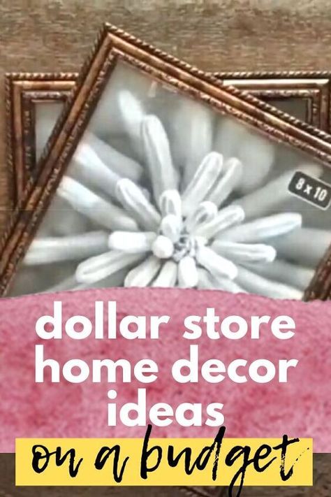 10 Dollar Store, Cheap Wall Decor, Dollar Store Hacks, Classy Decor, Diy House Projects, Funky Junk, Cheap Decor, Diy Home Decor Projects, Dollar Store Diy