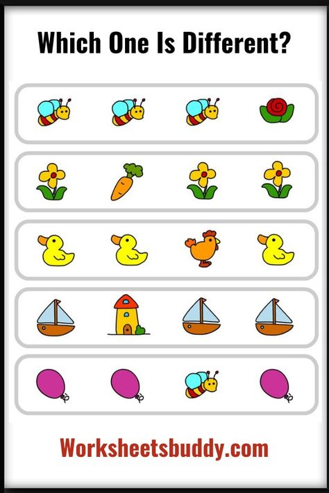 Same or Different Worksheets - Explore A Fun Approach to Early Learning Which Is Different Worksheet, Odd Man Out Worksheets, Cognitive Worksheets For Kids, Same Different Worksheet, What Comes Next Worksheets, Same Or Different Worksheets, Same And Different Activities, Same And Different Worksheets, Cognitive Worksheets