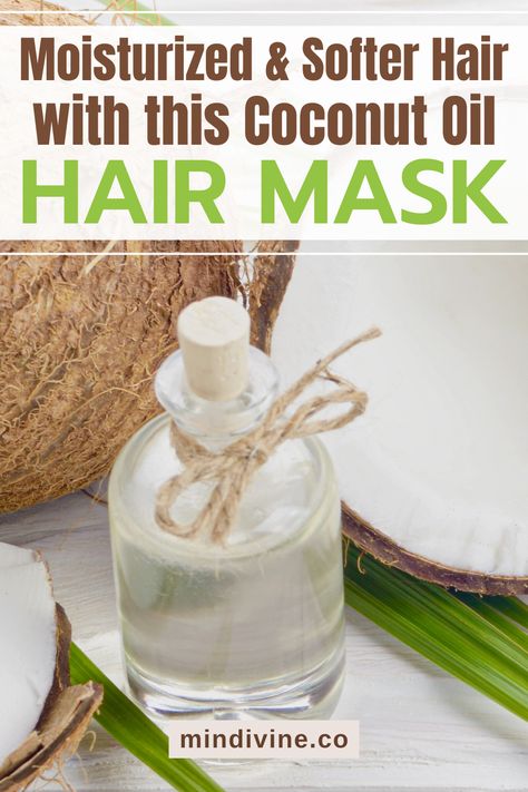 Get extra hydration for your hair with this coconut oil hair mask. It's a great way to repair dry and damaged hair, leaving it looking and feeling healthier and more luxurious. #hairdry #naturalremedy #haircare #haircare #hairmask #hairmask #hairmask Best Diy Hair Mask, Coconut Oil Hair Mask Diy, Hair Masks For Dry Damaged Hair, Oil Hair Mask, Diy Coconut, Diy Coconut Oil, Diy Hair Masks, Dry And Damaged Hair, Coconut Oil Hair Mask