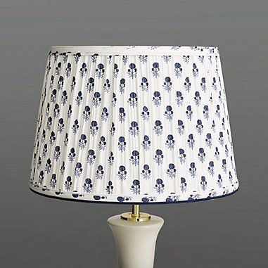 Lamp Shades - Light Fixture Shades | Ballard Designs Mushroom Pleats, Pleated Lamp Shade, Pleated Lamp, Pleated Lamp Shades, Pretty Watercolor, Watercolor Floral Pattern, Pendant Light Shades, Floral Bedding, Indian Block Print