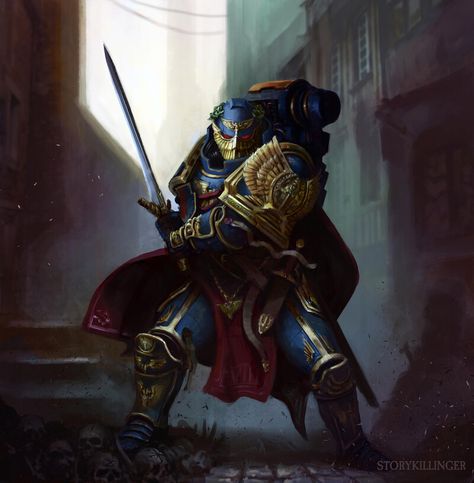 Space Marine Art, Warhammer Figures, Warhammer 40k Art, Warhammer 30k, Warhammer Art, Warhammer 40k Artwork, Warhammer 40k Miniatures, Fantasy Armor, Warhammer Fantasy