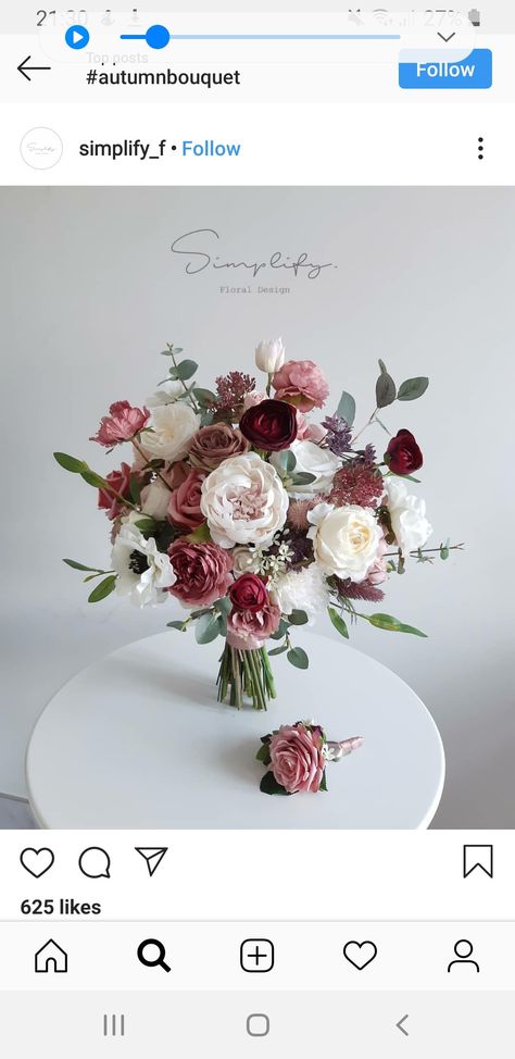 Blush and burgundy bouquet Flowers For February Wedding, November Bouquet Wedding, Fall Wedding Flowers November, Wedding Flowers Maroon, Blush And Burgundy Bouquet, Pink And Burgundy Wedding, Burgundy Wedding Theme, Burgundy Wedding Flowers, Blush Bouquet Wedding