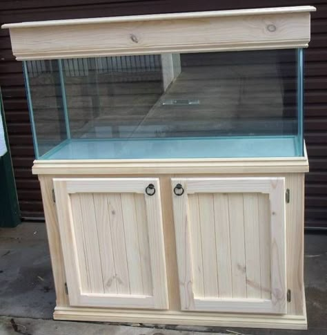 Picture Diy Aquarium Stand, Fish Tank Cabinets, Aquarium Cabinet, Fish Aquarium Decorations, Aquarium Stands, Fish Stand, Fish Tank Stand, Diy Fish Tank, Cool Fish Tanks