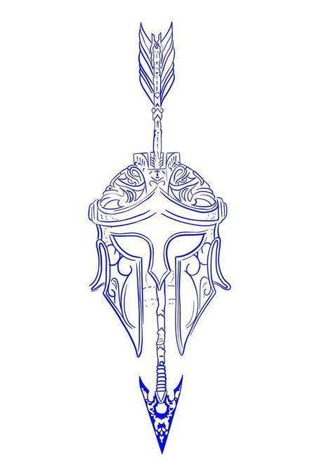 Cool Tattoo Outlines For Men, Aegis Tattoo, Mythological Tattoo Ideas, Spartan Tattoo Stencil, Spartan Helmet Tattoo Design, Greek Helmet Tattoo, Sparta Tattoo Design, Sleeve Stencils Tattoo Designs, Spartans Tattoo