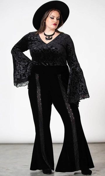 Plus Size Alternative Fashion, Killstar Dress, Alternative Style, Gothic Clothing, Hair Color Pink, Fitted Top, Stretch Velvet, The Drama, Gothic Outfits