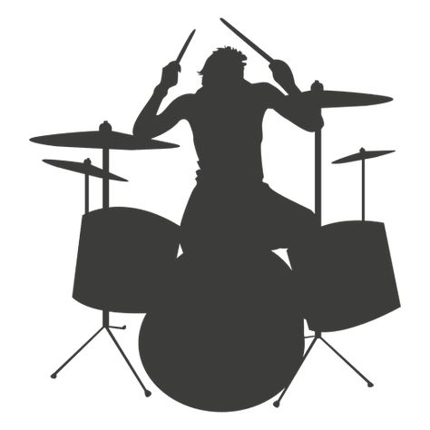 Drummer silhouette #AD , #Ad, #Sponsored, #silhouette, #Drummer Drummer Silhouette, Creative Flyer Design, Creative Flyers, Silhouette Png, Black N White Images, Music Wallpaper, Silhouette Svg, Graphic Image, Art Quilts