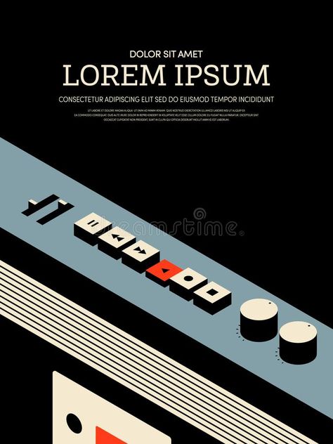 Radio Poster, Retro Music Art, Template Music, Brochure Illustration, Radio Design, Vintage Music Posters, Retro Graphic Design, Music Illustration, Retro Radio