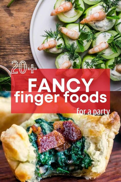 Great Gatsby Finger Foods, Finger Foods Fancy, Formal Party Food Ideas, Main Dish Finger Foods, Elevated Finger Food, Dish To Share At A Party, Fancy Finger Foods Party Ideas, After Party Food, Baked Brie In Crescent Rolls