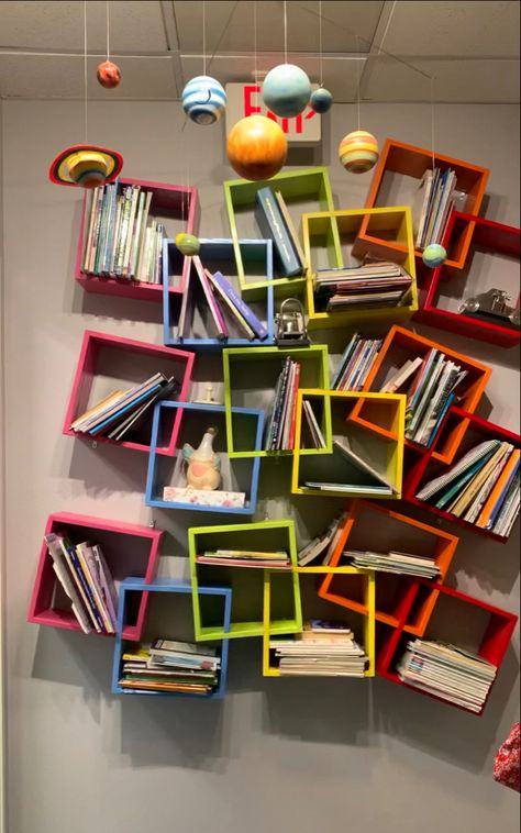 Quirky Bookshelf, Cool Bookshelves, Home Library Design, Library Design, Home Library, Bookshelves, Bookcase, Shelves, Quick Saves