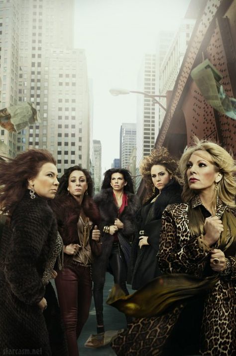 Mob Wives Chicago cast photo Mafia Outfits For Women, Mafia Wives, Black Braces, Brown Fur Coat, Mob Boss, Mafia Boss, Cast Photos, Bold Red Lips, 50 And Fabulous