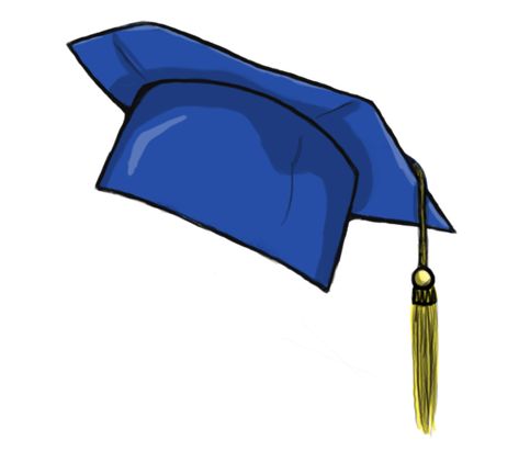 Graduation Cap Reference, Cap Decoration Graduation Blue, Grad Cap Topper Template, Art Graduation Cap, Graduation Hat Png, Grad Cap Clip Art, Clip Art Graduation, Graduation Cap Clipart, Cap Clipart