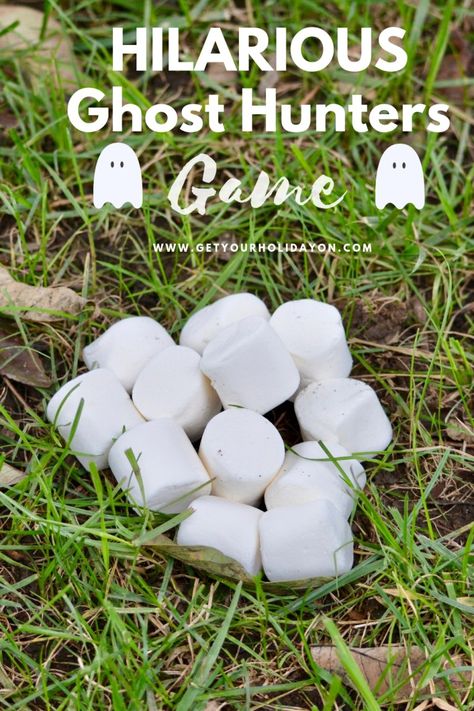 Ghosts In The Graveyard Game, Halloween Relay Race, Skeleton Games For Kids, Halloween Party For Kids Games, Ghost In The Graveyard Game, Ghost Theme Preschool, Ghost Projects For Kids, Poke A Ghost, A Little Monster Is On The Way