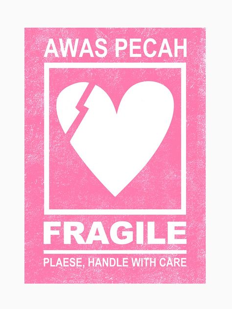 Sticker awas pecah love fragile Please handle with care women gift idea Pin Sticker, Delivery Sticker Design, Handle With Care, No Love Sticker, Handle With Care Sticker, Packaging Fragile Items, Fragile Handle With Care Tattoo, Handle With Care Tattoo, Enhypen Fragile Sticker