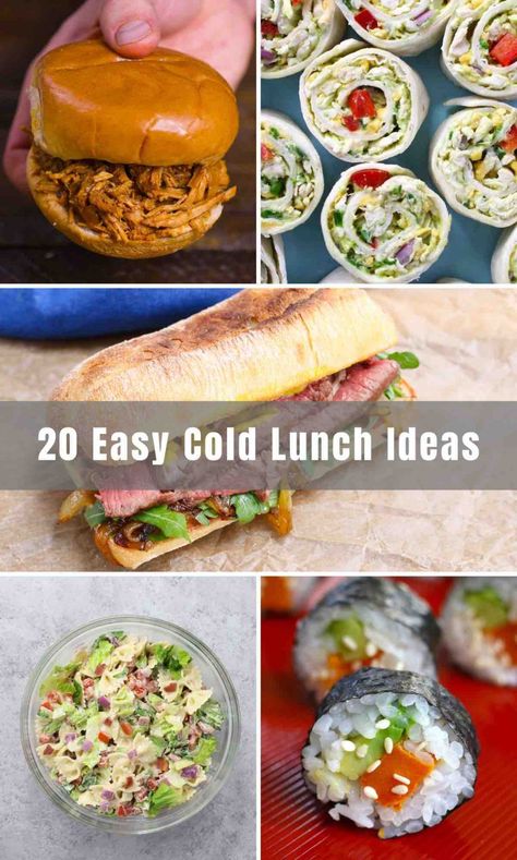 20 Easy Cold Lunch Ideas (Best Lunch Food for Adults & Kids) - IzzyCooking Easy Pre Made Lunches, Lunches For Blue Collar Men, Blue Collar Lunch Ideas Cold, Cold Lunches For Work For Men, Cold Lunch Ideas For Men, Healthy Cold Lunch Ideas, Easy Cold Lunch Ideas, Cold Lunch Ideas For Work, Healthy Cold Lunches