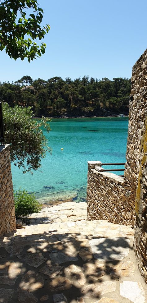 #thassos Thassos Aesthetic, Greece Thassos, Thasos Greece, Greece Resorts, Thasos, Golden Beach, Seaside Town, Seaside Towns, Greece Travel