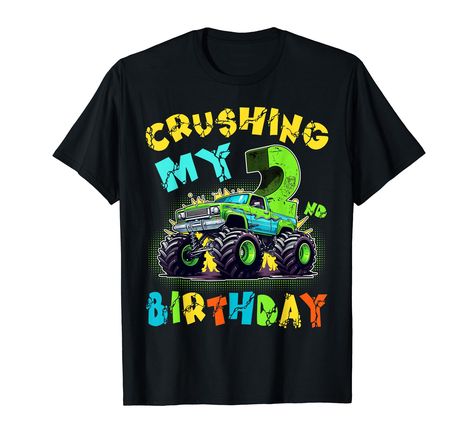 PRICES MAY VARY. Crushing My 2nd Birthday Second Birthday Monster Truck. Are your looking for a unique Monster Truck Apparel for your birthday? This Second birthday outfit is the perfect choice. Get your cool graphic birthday tees today and be the legend of the party! Perfect birthday present for a Second, brother, Son, grandson or nephew who loves unique graphic tees. Birthday outfit for boys who turned 2, to celebrate their 2nd birthday. Get this matching outfit for a meorable birthday party. Birthday Monster Truck, Second Birthday Outfit, Birthday Second, Outfit For Boys, Matching Outfit, Monster Truck, Perfect Birthday, Birthday Present, Birthday Outfit