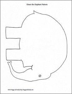 Elmer The Patchwork Elephant, Elmer The Patchwork Elephant Activities, Elmer Book Activities, Elmer The Elephant Activities, Elmer Elephant, Elmer The Elephant, E Is For Elephant, Elephant Template, Elmer The Elephants