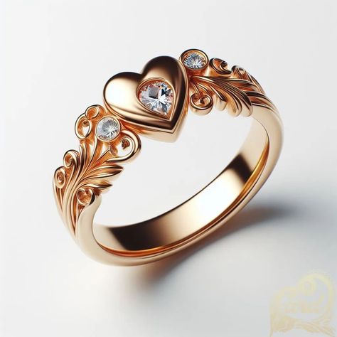 https://card9.com/ai/love-ring Ladies Rings Gold Design, Gold Ring Designs Unique, Couple Rings Wedding Gold, Ring Designs Unique, Ring Pic, Ladies Gold Rings, Latest Gold Ring Designs, Gold Ring Design, Stone Ring Design