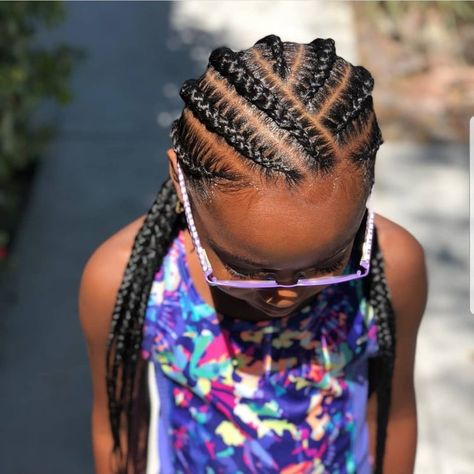 25 Simple And Beautiful Hairstyle Braids For Children | ThriveNaija Girls Cornrow Hairstyles, Hairstyles Reference, Prom Hair Styles, Toddler Hair Styles, Braids Kids, Kid Hair Styles, Tan Skin Blonde Hair, Hairstyles Simple, Kids Hair Styles