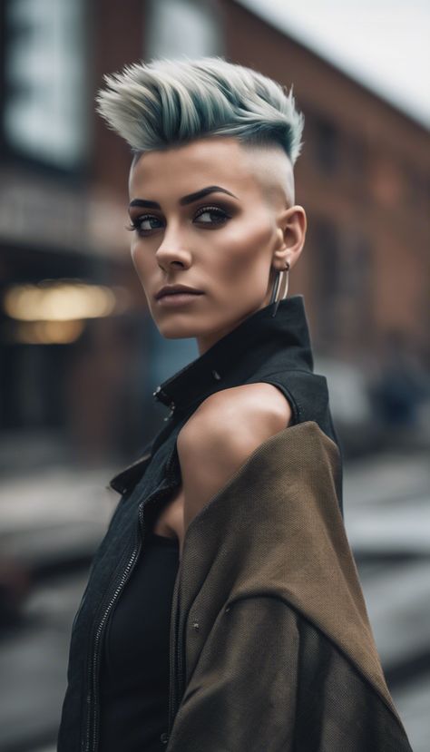 24+ Mohawk Hairstyles For Women Short Hair » Hairstylester Short Mohawk Hairstyles For Women, Short Mohawk Hairstyles, Hairstyles For Women Short Hair, Short Hair Mohawk, Curly Mohawk Hairstyles, Mohawk Hairstyles For Women, Short Mohawk, Short Punk Hair, Hair Cut Guide