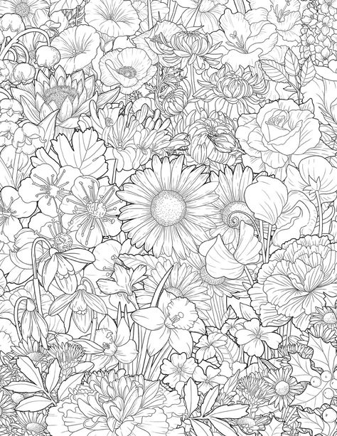 Mosaic Ornaments, Coloring Challenge, Printable Flower Coloring Pages, Adult Colouring Printables, Abstract Coloring Pages, Freebie Friday, Spring Coloring Pages, Color Catalog, Textiles Projects