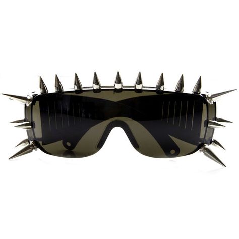 Wrap Around Glasses, Spikes Fashion, Wraparound Sunglasses, Sharp Eyes, Wrap Around Sunglasses, Novelty Sunglasses, Women Eyewear, Retro Eyewear, Wrap Sunglasses