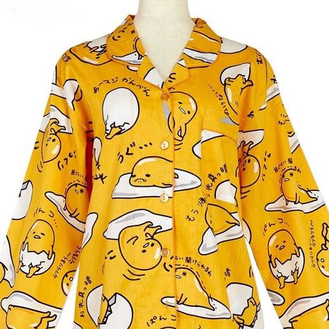 Gudetama Pajamas, Sanrio Gudetama, Pajamas For Teens, Glam Punk, Lazy Egg, Cozy Pajamas, Pajamas Comfy, Trendy Swimwear, Cute Pajamas