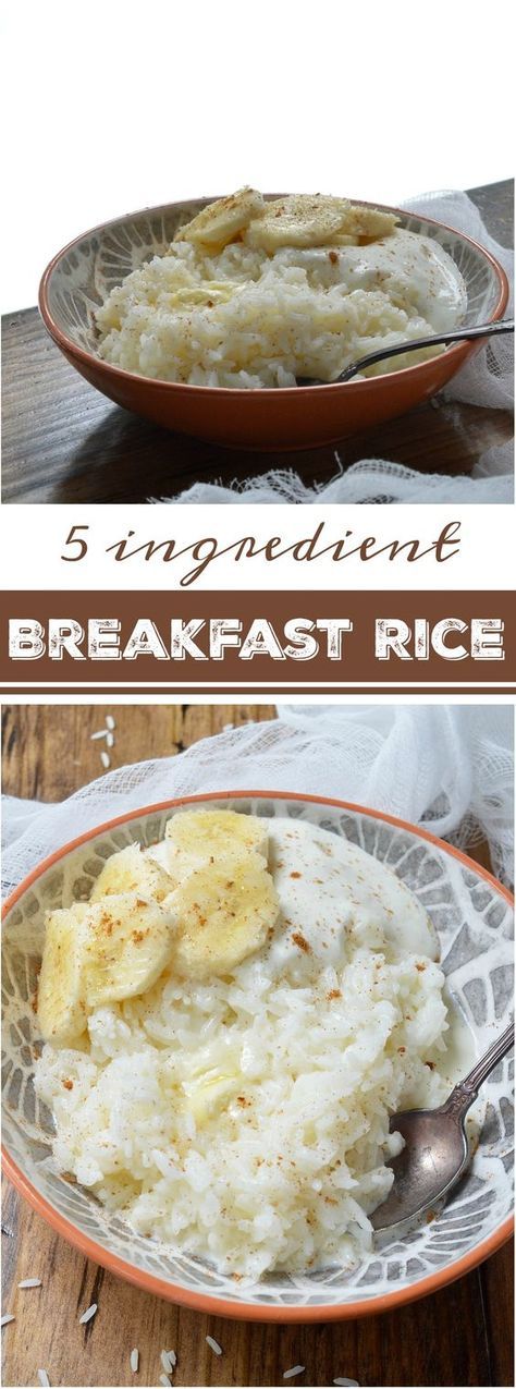 This 5 Ingredient Breakfast Rice Recipe is a dish from my childhood. Not only is it quick and easy but a 3rd grader can make it. . . I did. Sweet white rice swimming in milk and butter with a sprinkle of cinnamon. Top this comforting breakfast bowl with you favorite fruit, nuts or yogurt. ad 5 Ingredient Breakfast, Comforting Breakfast, Breakfast Rice, White Rice Recipes, Breakfast Fruit, Fruit Breakfast, Fruit Dishes, Breakfast Bowl, How To Cook Rice