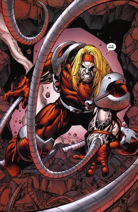 Omega Red is a fictional supervillain appearing in American comic books published by Marvel Comics, most commonly in association with the X-Men. In 2009, Omega Red was ranked as IGN's 95th Greatest Comic Book Villain of All Time. Omega Red first appeared in X-Men #4 (vol. 2, January 1992), and was created by Jim Lee and John Byrne. Omega Red Marvel, Gambit Wallpaper, Wolverine Artwork, Omega Red, Comic Book Villains, Comic Villains, Wolverine Marvel, Marvel Villains, Marvel Vs Dc