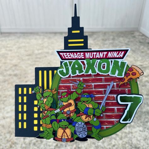 Ninja Turtles Cake Topper 🐢💚 #ninjaturtles #ninjaturtlescake #ninjaturtlesparty #ninjaturtlesdecoration #ninjaturtlestoys #ninjaturtlestheme #caketopper #turtlecake #turtlecaketopper #ninjaturtlesmovie Ninja Turtles Cake Topper, Ninja Turtle Cake Topper, Ninja Turtles Cake, Turtles Cake, Ninja Turtle Cake, Turtle Cake, Ninja Turtle Birthday, Turtle Birthday, Ninja Turtle