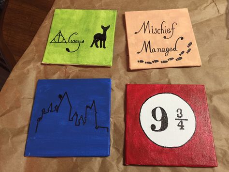 Christmas Coasters, Harry Potter Diy, Diy Coasters, Mischief Managed, Wizard, Harry Potter, Coasters, Witch, Gift Ideas