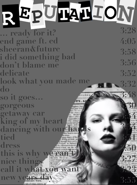 Reputation Song List, Reputation Songs, Taylor Swift Songs List, Reputation Taylor Swift, Taylor Swift Song, Tied Dress, Taylor Swift Reputation, Song List, Something Bad